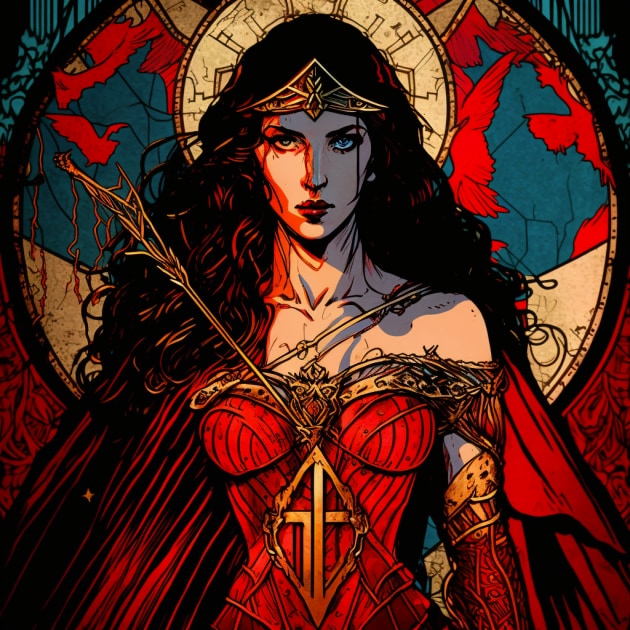 wonder-woman-art-style-of-harry-clarke