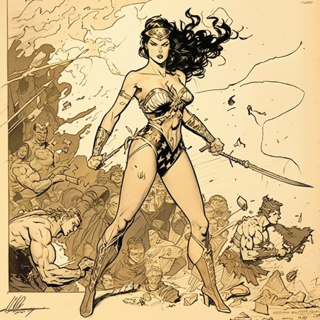 wonder-woman-art-style-of-heinrich-kley