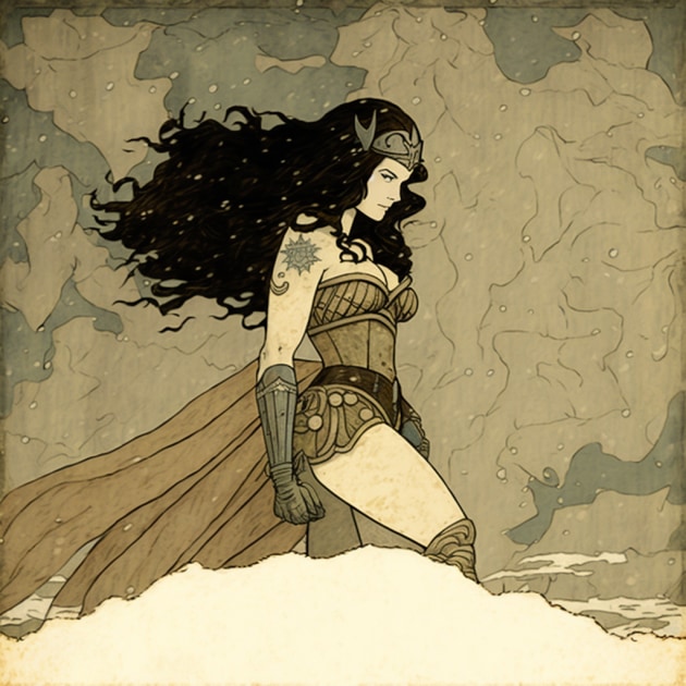 wonder-woman-art-style-of-john-bauer