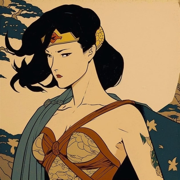 wonder-woman-art-style-of-toshio-saeki