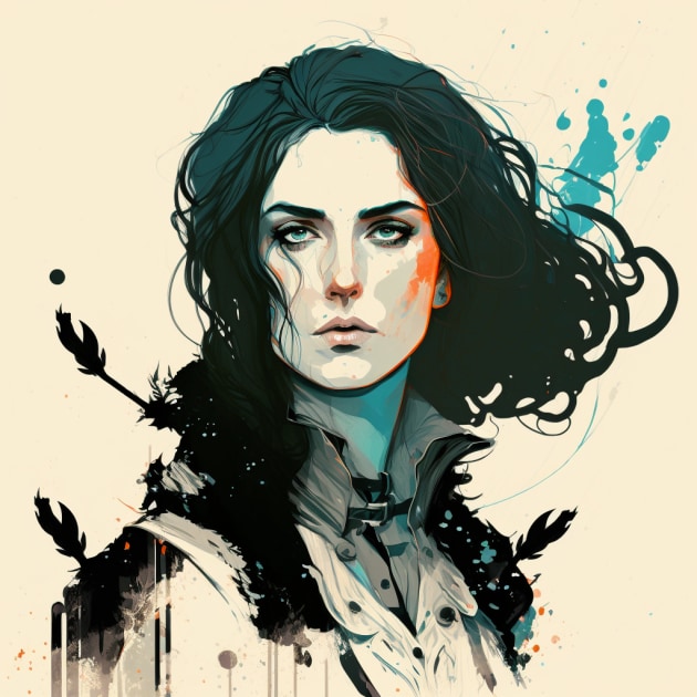 yennefer-art-style-of-conrad-roset