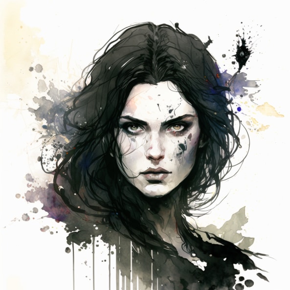 yennefer-art-style-of-david-mack