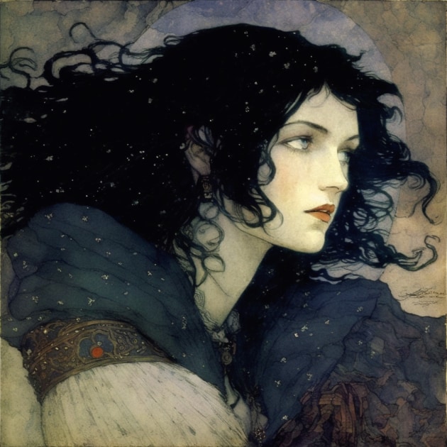 yennefer-art-style-of-edmund-dulac