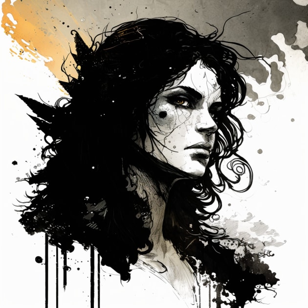 yennefer-art-style-of-sergio-toppi