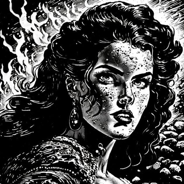 yennefer-art-style-of-virgil-finlay