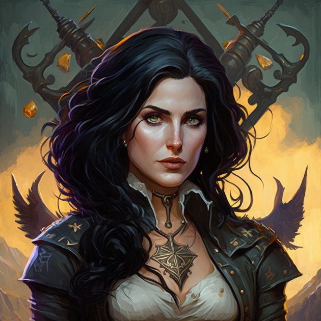 yennefer-art-style-of-aaron-jasinski