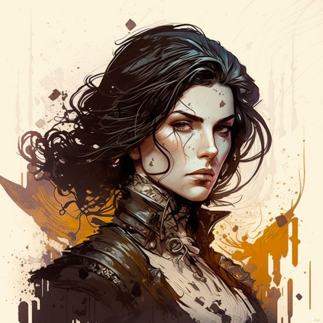 yennefer-art-style-of-joao-ruas