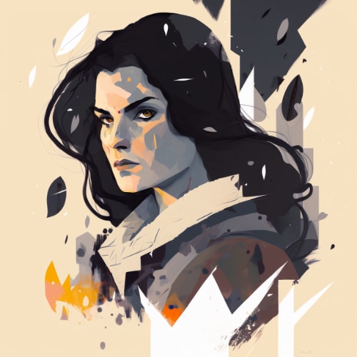 yennefer-art-style-of-keith-negley