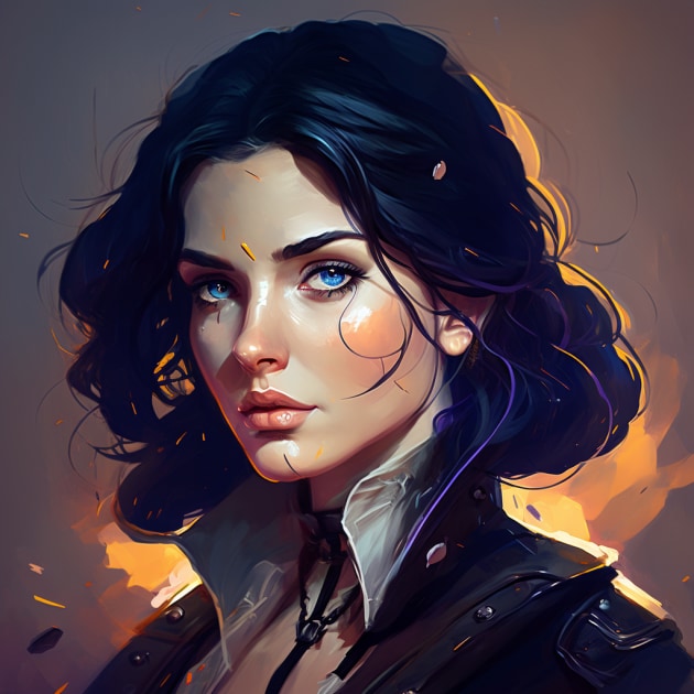 yennefer-art-style-of-lois-van-baarle