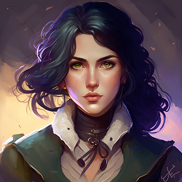 yennefer-art-style-of-lois-van-baarle