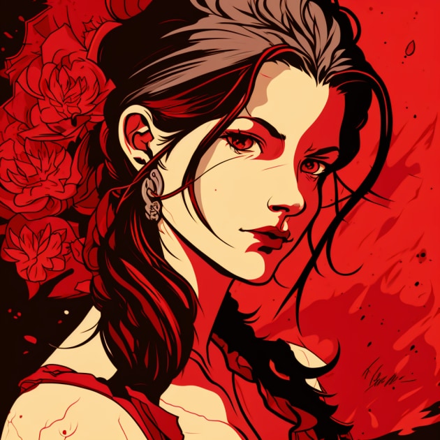 aerith-gainsborough-art-style-of-becky-cloonan