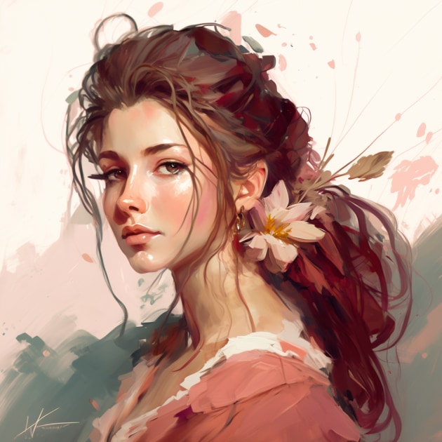 aerith-gainsborough-art-style-of-iryna-yermolova