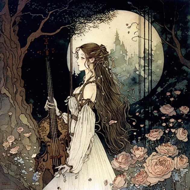 aerith-gainsborough-art-style-of-kay-nielsen