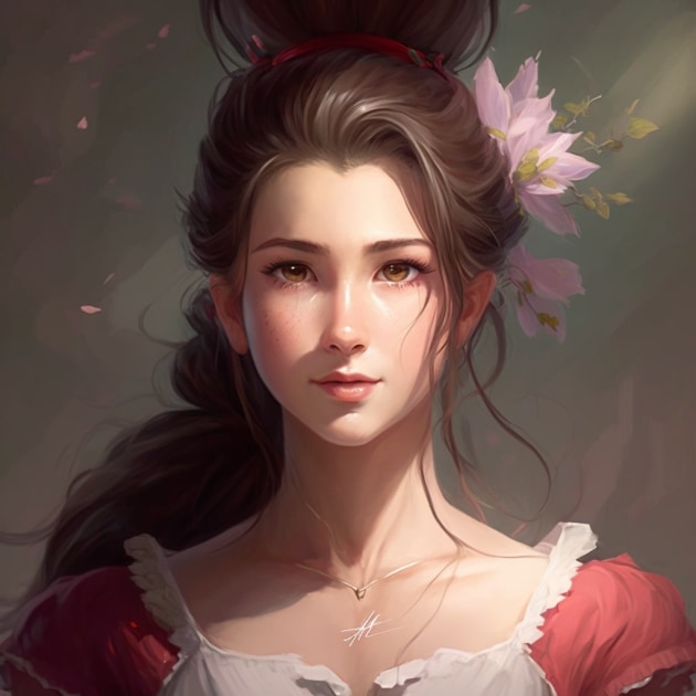 aerith-gainsborough-art-style-of-makoto-shinkai