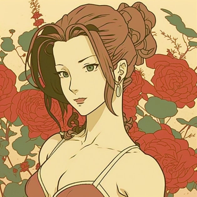 aerith-gainsborough-art-style-of-toshio-saeki