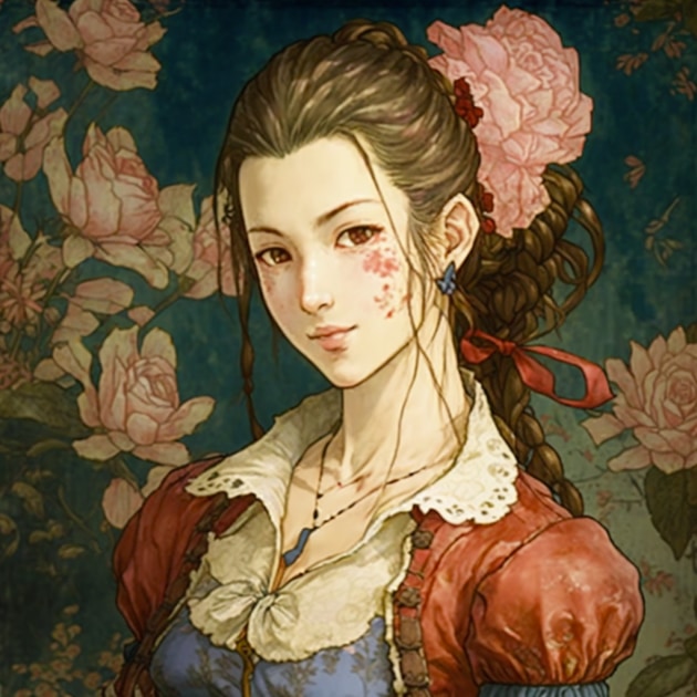 aerith-gainsborough-art-style-of-utagawa-kuniyoshi