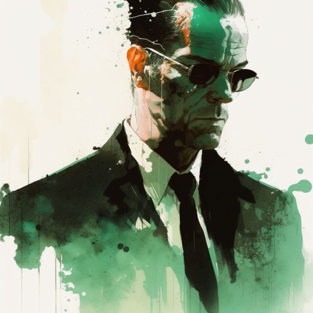 agent-smith-art-style-of-bill-sienkiewicz