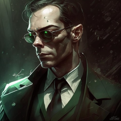 agent-smith-art-style-of-charlie-bowater