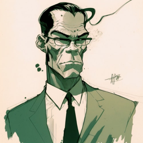 agent-smith-art-style-of-claire-wendling