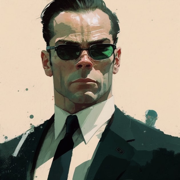 agent-smith-art-style-of-coby-whitmore