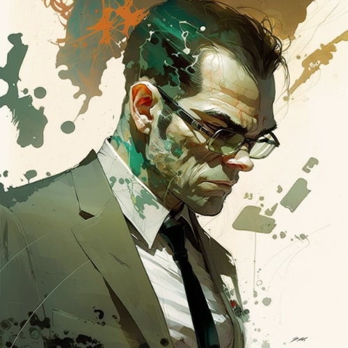 agent-smith-art-style-of-greg-tocchini
