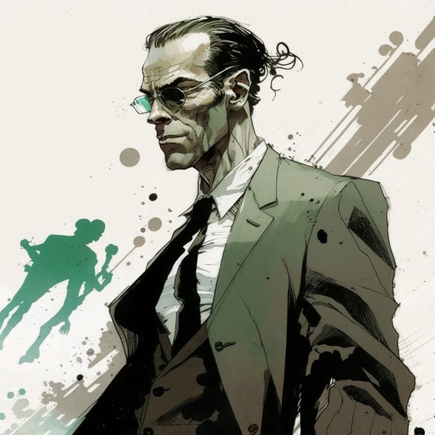 agent-smith-art-style-of-heinrich-kley