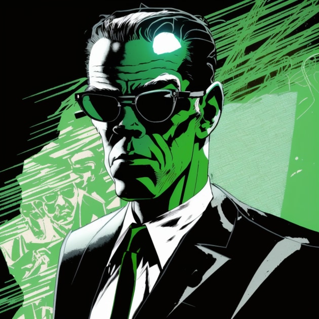 agent-smith-art-style-of-jack-kirby