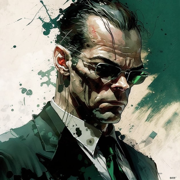 agent-smith-art-style-of-jim-lee