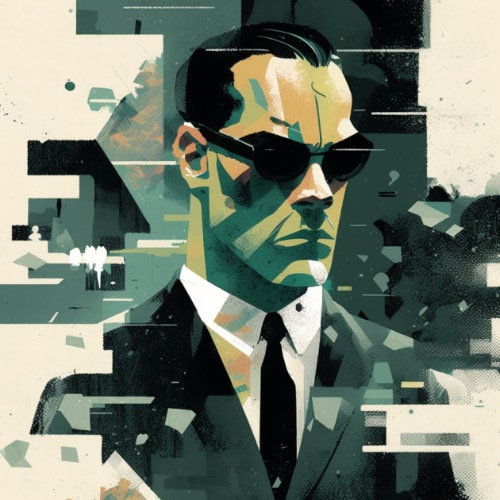 agent-smith-art-style-of-keith-negley