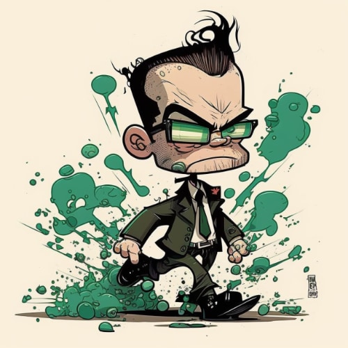 agent-smith-art-style-of-skottie-young