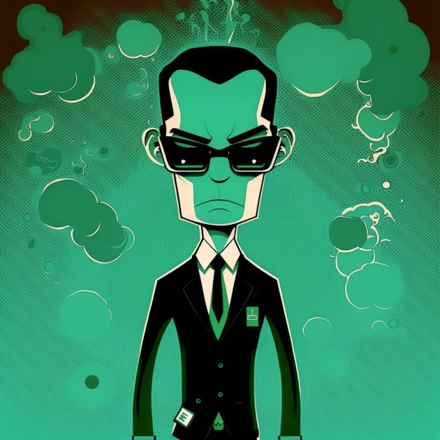 agent-smith-art-style-of-tara-mcpherson