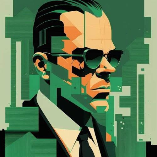 agent-smith-art-style-of-tom-whalen