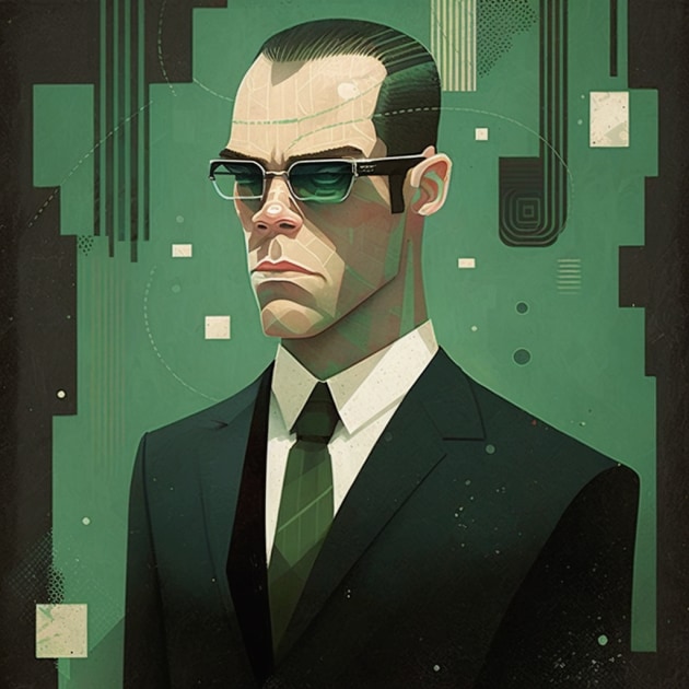 agent-smith-art-style-of-tracie-grimwood