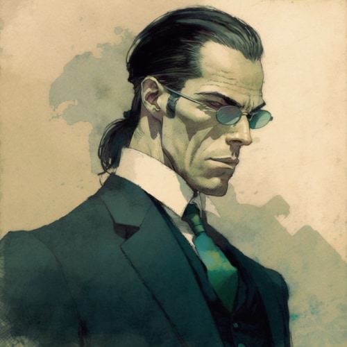 agent-smith-art-style-of-warwick-goble