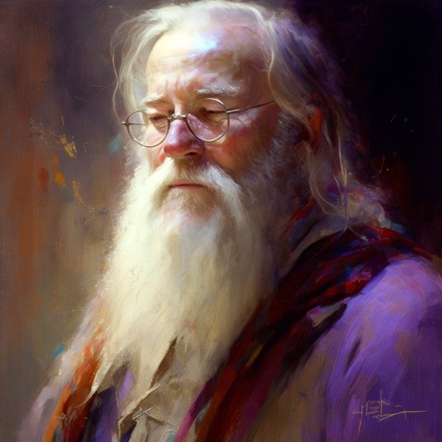 albus-dumbledore-art-style-of-pino-daeni