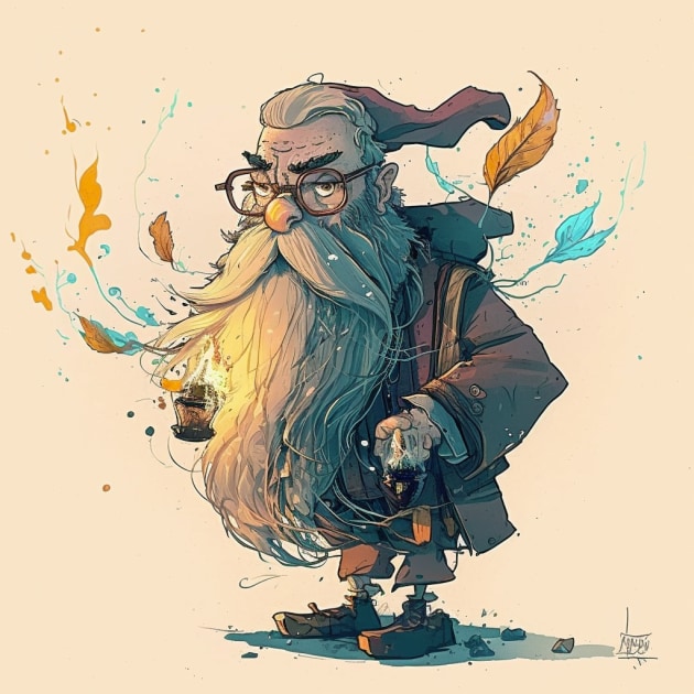 albus-dumbledore-art-style-of-skottie-young