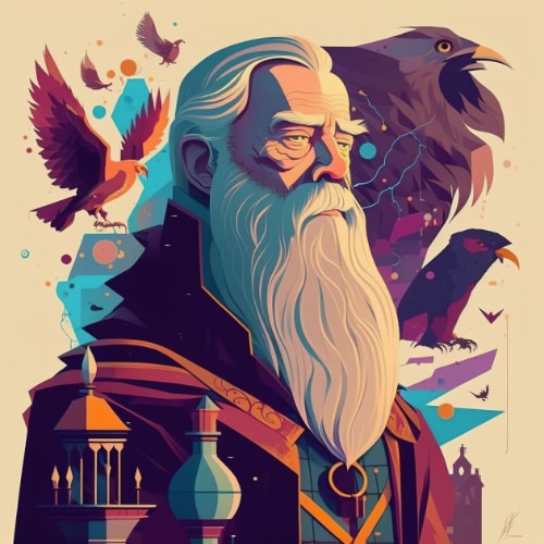 albus-dumbledore-art-style-of-tom-whalen