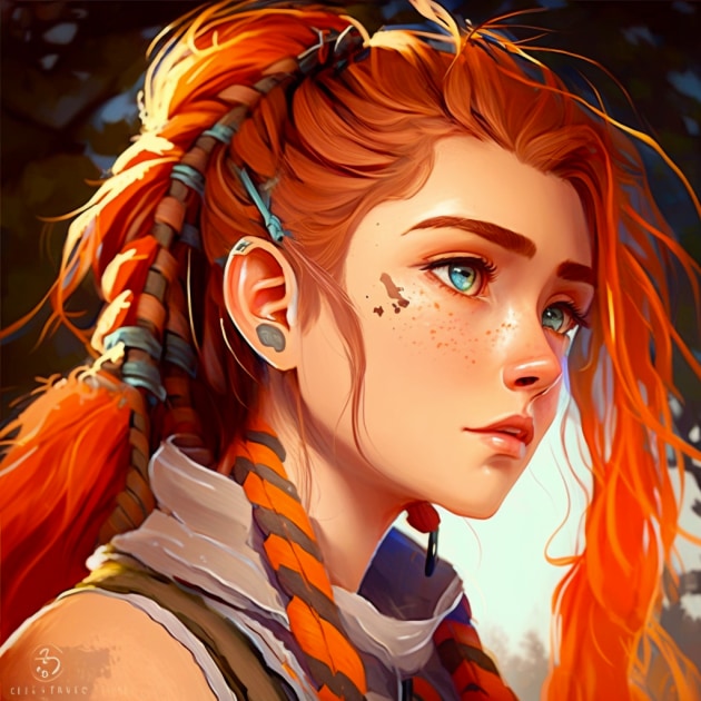 aloy-art-style-of-ilya-kuvshinov