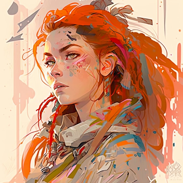 aloy-art-style-of-isaac-maimon