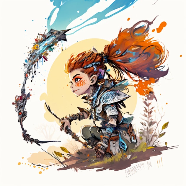 aloy-art-style-of-skottie-young