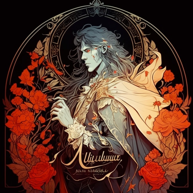 alucard-art-style-of-alphonse-mucha