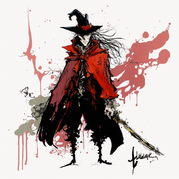 alucard-art-style-of-quentin-blake