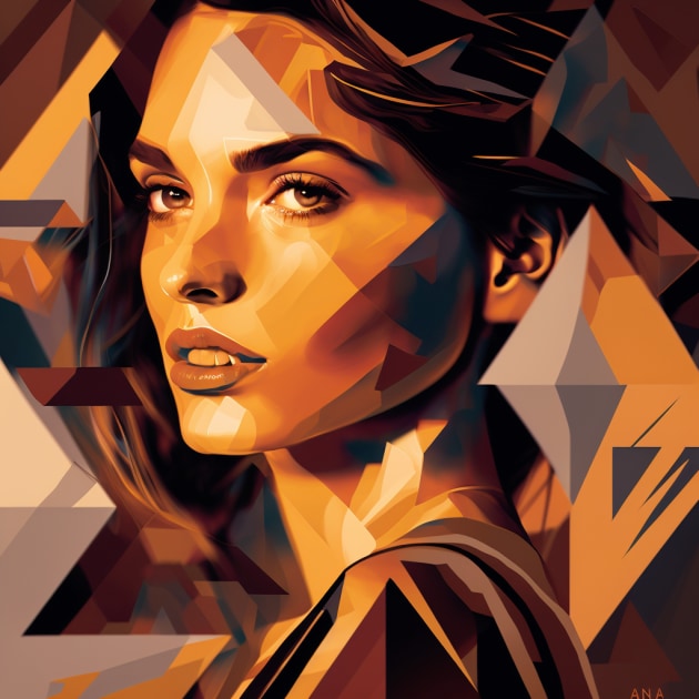 ana-de-armas-art-style-of-aaron-douglas