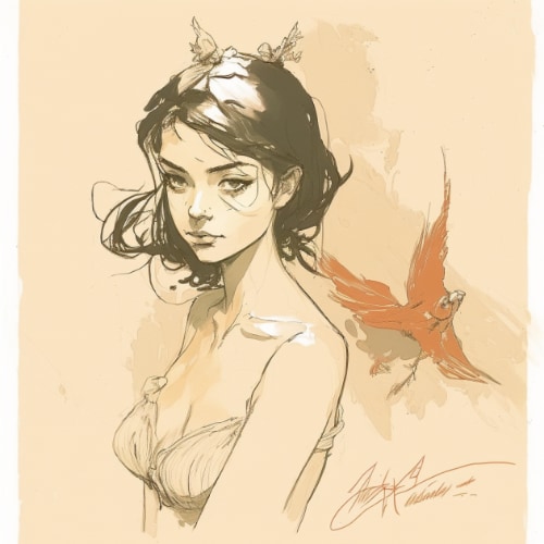 ana-de-armas-art-style-of-claire-wendling