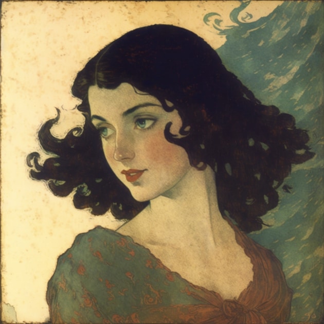 ana-de-armas-art-style-of-edmund-dulac