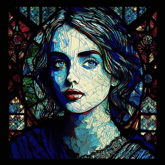 ana-de-armas-art-style-of-harry-clarke