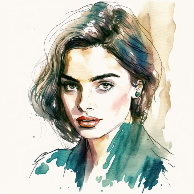 ana-de-armas-art-style-of-quentin-blake