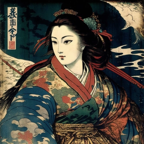 ana-de-armas-art-style-of-utagawa-kuniyoshi