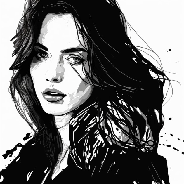 ana-de-armas-art-style-of-kaethe-butcher