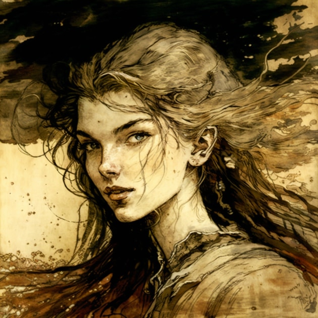 anya-taylor-joy-art-style-of-arthur-rackham